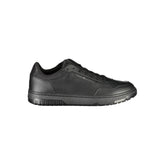 Tommy Hilfiger Black Leather Men Sneaker