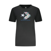 Converse Black Cotton Women T-Shirt