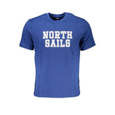 North Sails Blu Cotton Men T-Shirt
