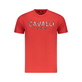 Cavalli Class Red Cotton Men T-Shirt