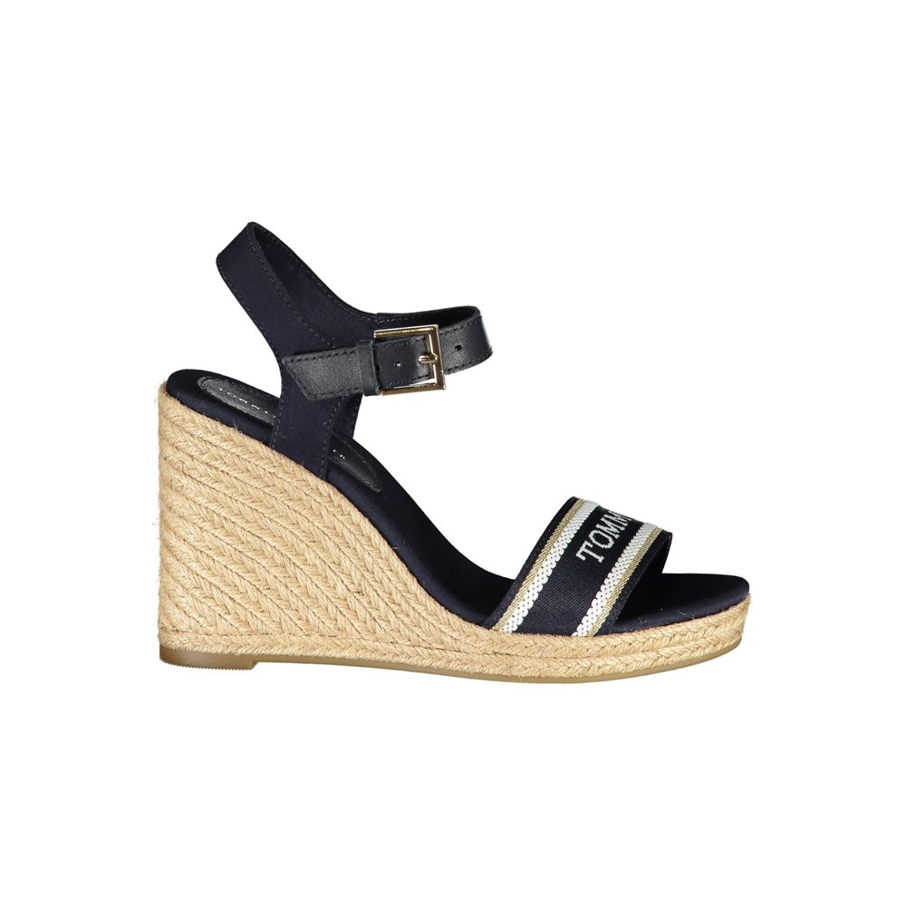 Blå polyestersandal