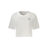 Fila White Cotton Women T-Shirt