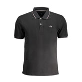 La Martina Black Cotton Polo Shirt