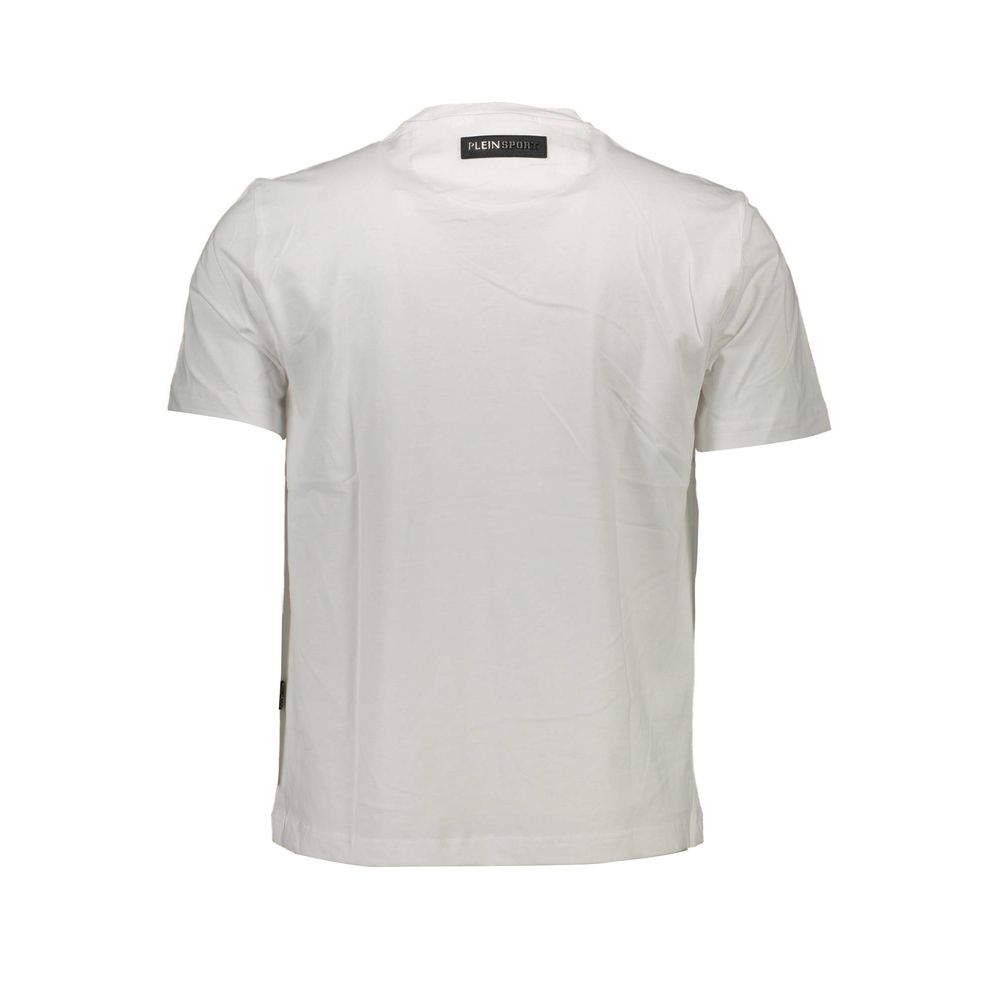 Plein Sport Vit bomull Herr T-shirt