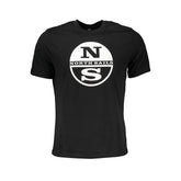 North Sails Black Cotton Men's T-Shirt