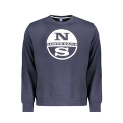 North Sails Blue Cotton Men Sweater