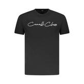 Cavalli Class Black Cotton Men T-Shirt