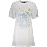 Cavalli Class White Cotton T-Shirt