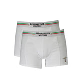 Aeronautica Militare White Cotton Men Boxer