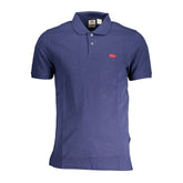 Levi's Blue Cotton Men Polo Shirt
