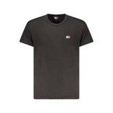 Tommy Hilfiger Black Cotton Men T-Shirt