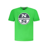 North Sails Green Cotton Men T-Shirt