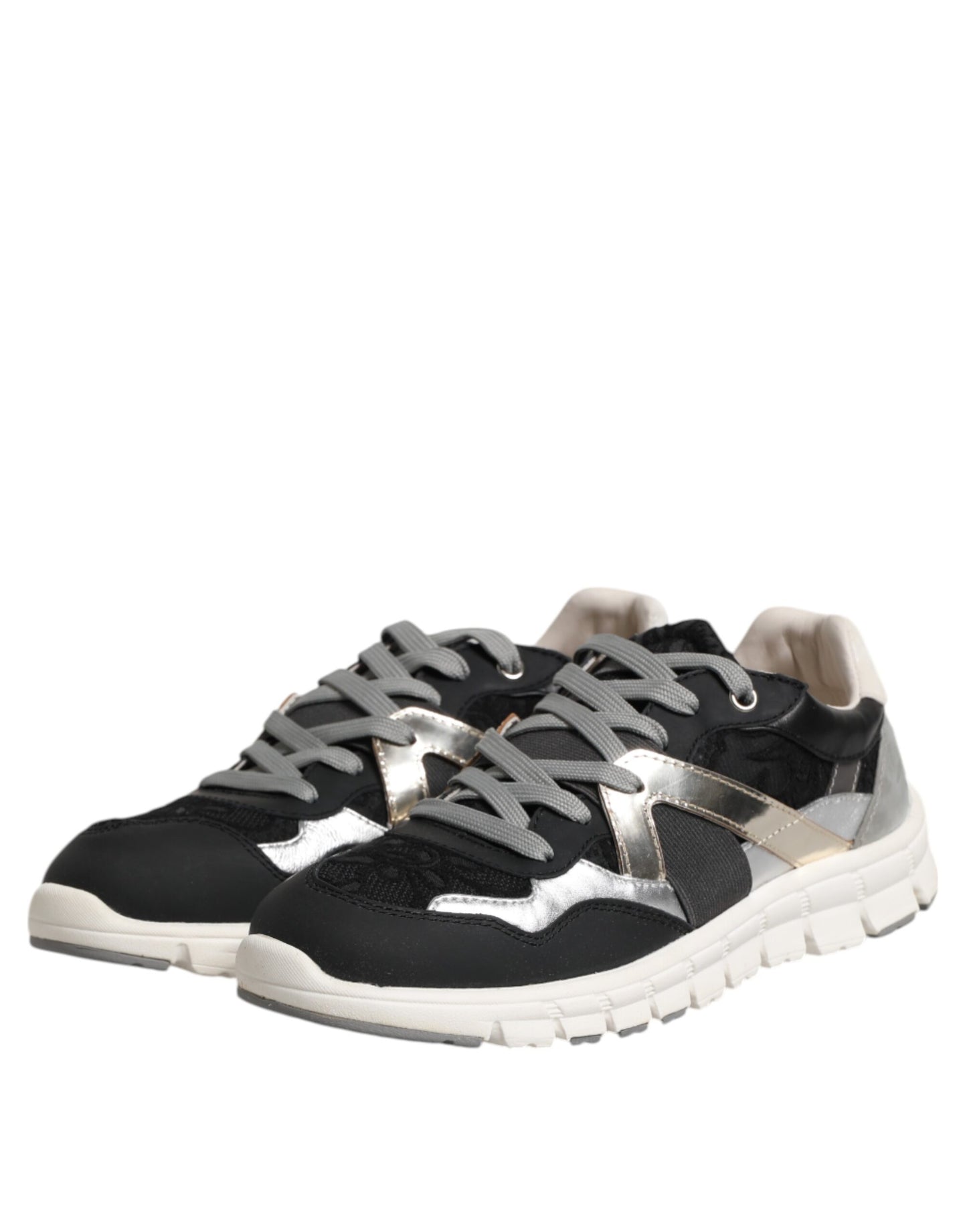 Dolce & Gabbana Låga Sneakers i Flerfärgad Lädermocka