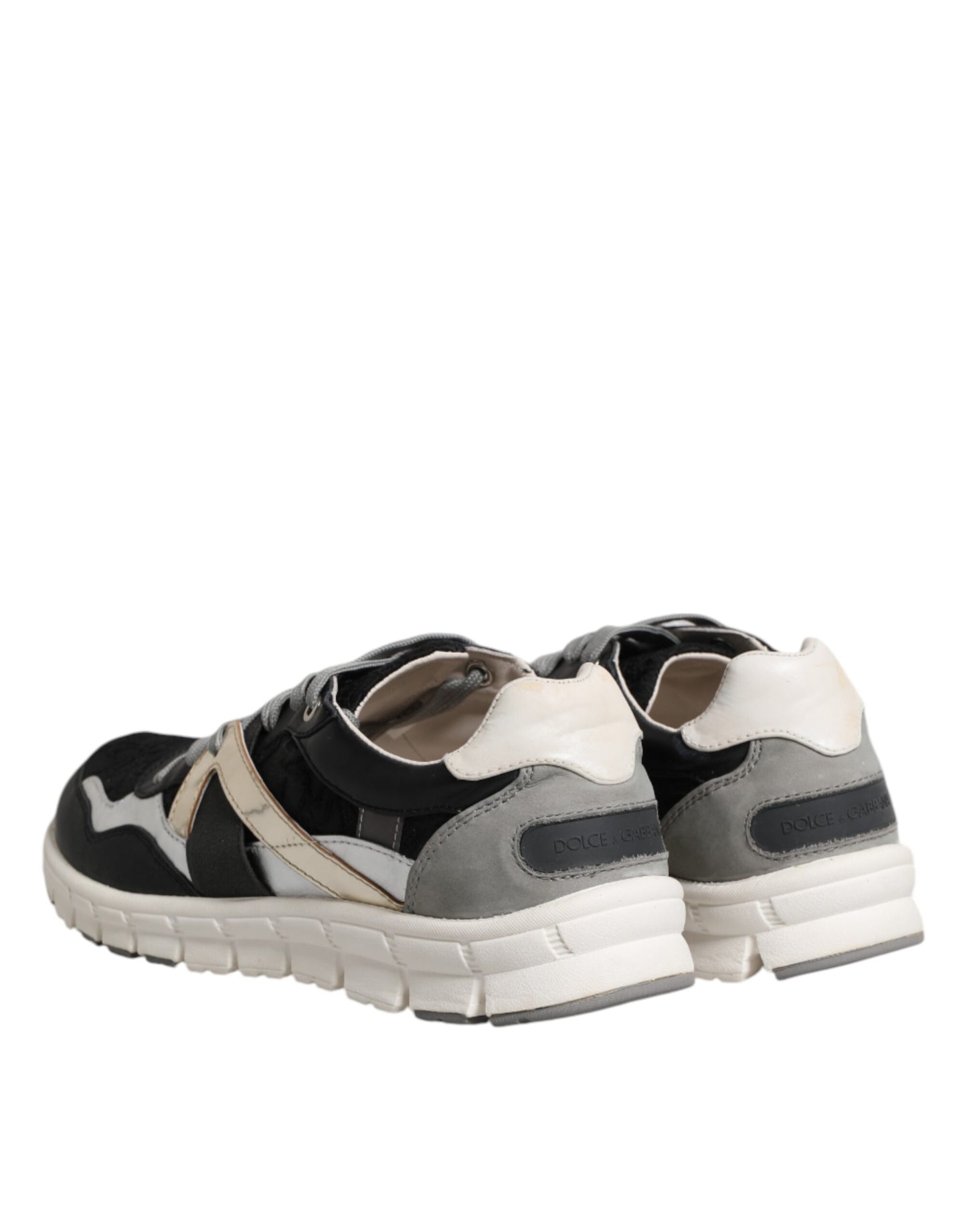 Dolce & Gabbana Låga Sneakers i Flerfärgad Lädermocka