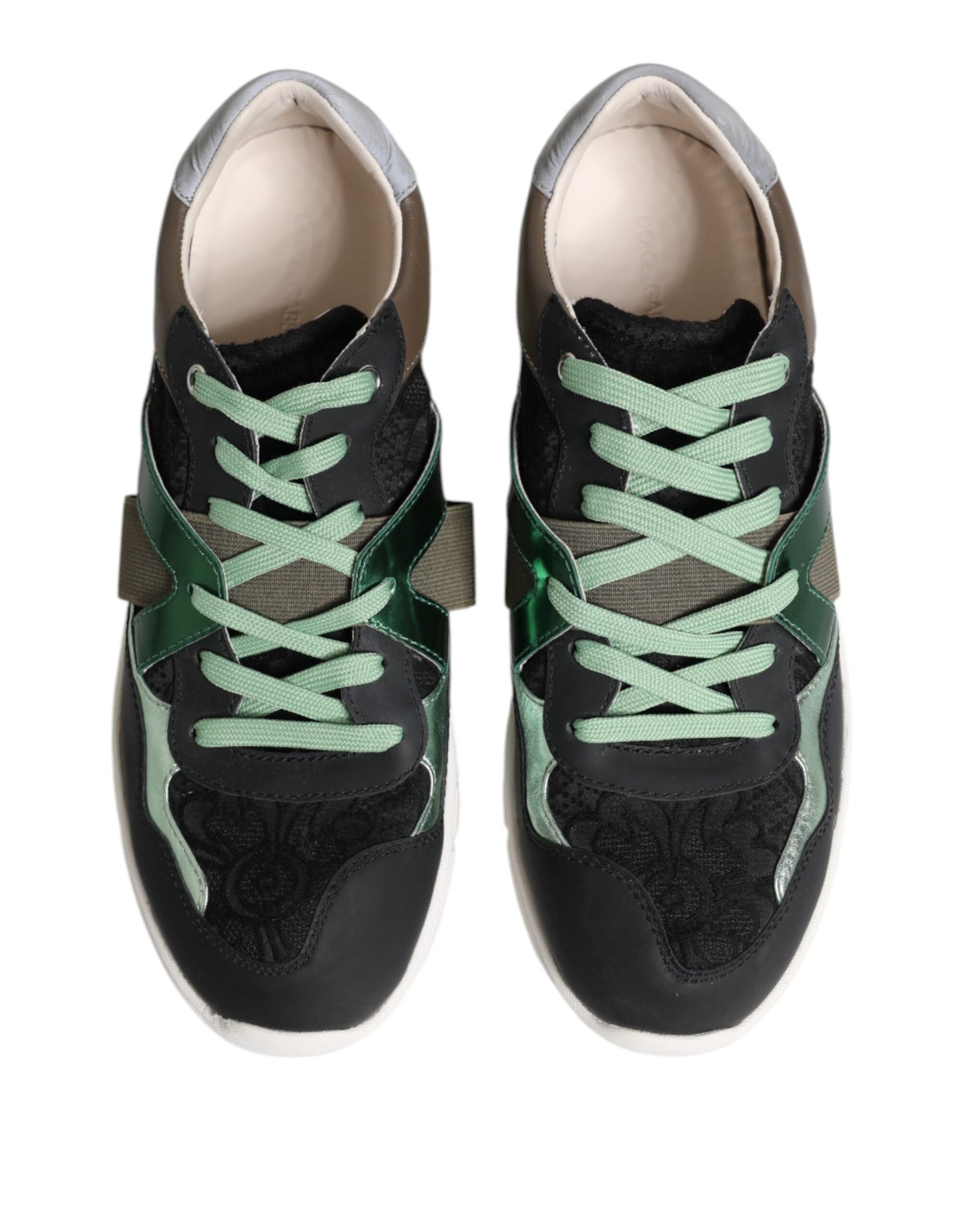 Dolce & Gabbana Låga Sneakers Med Flerfärgade Snören