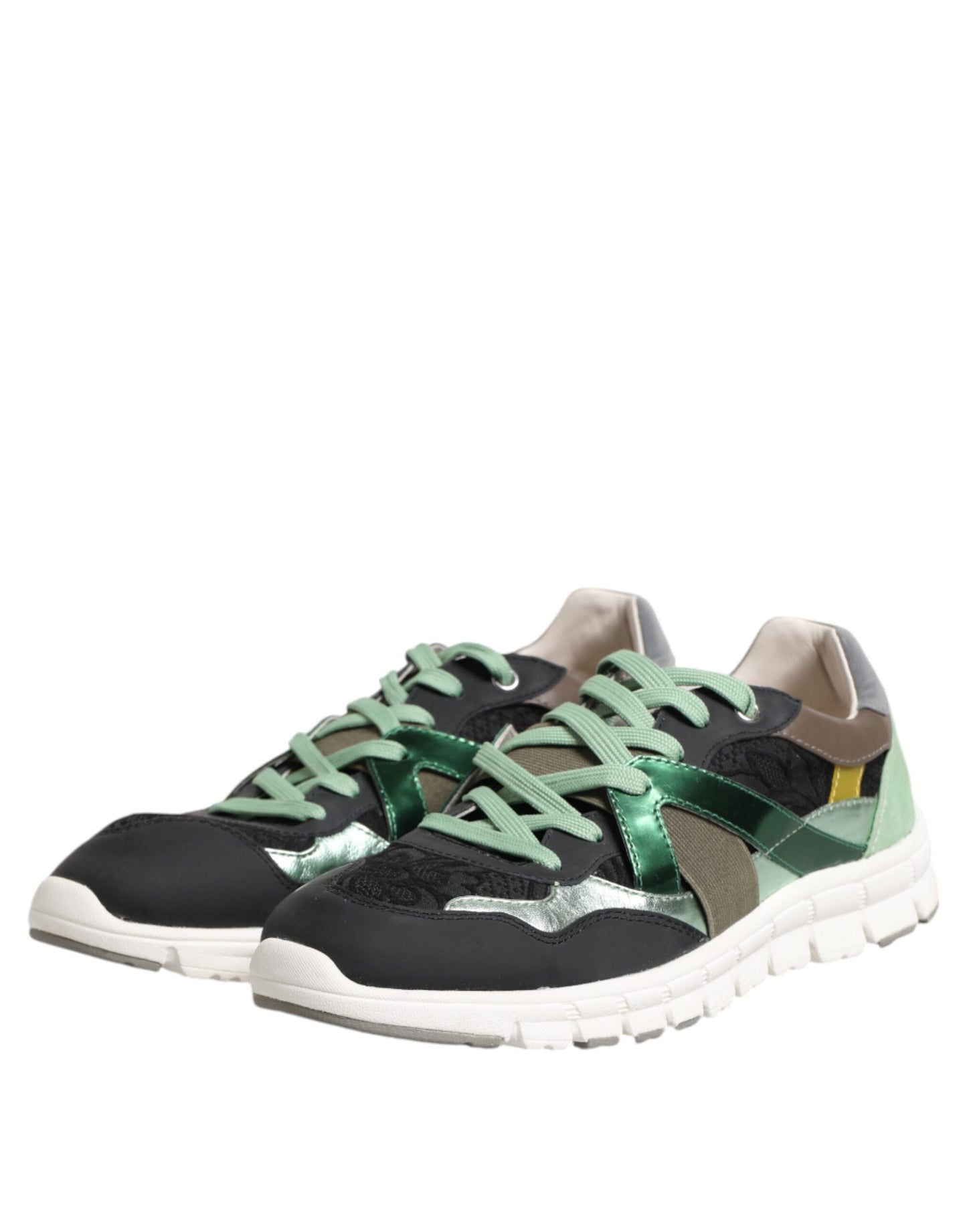 Dolce & Gabbana Låga Sneakers Med Flerfärgade Snören