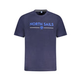 North Sails Blue Cotton Men T-Shirt
