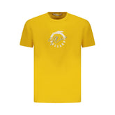 Trussardi Yellow Cotton Men T-Shirt