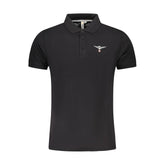 Accademia Militare Black Cotton Polo Shirt