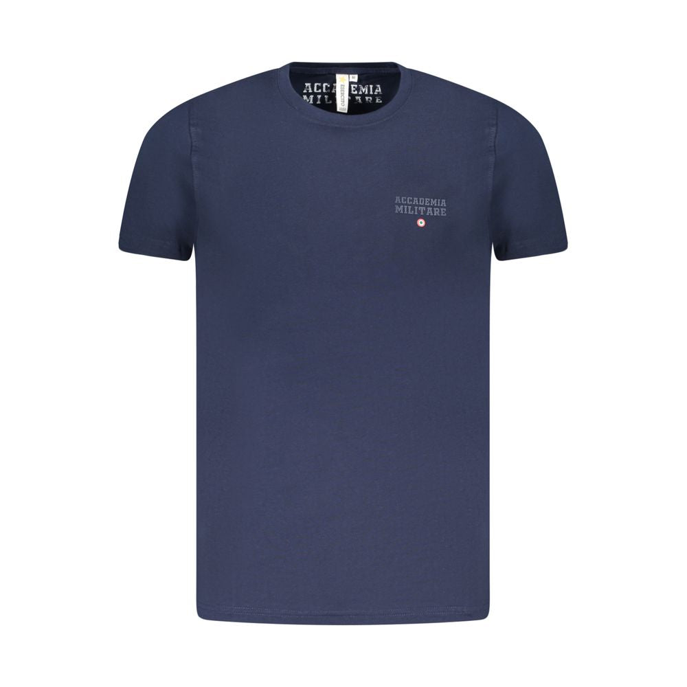 Blå bomulls-T-shirt