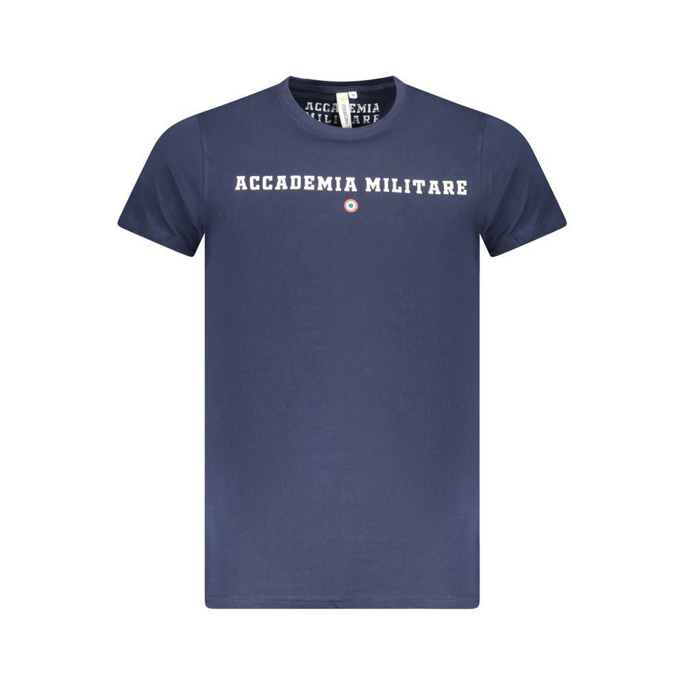 Blå bomulls-T-shirt