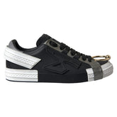 Dolce & Gabbana svarte skinnsneakers med lave topper Portofino-sko