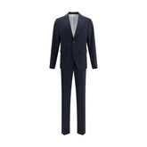 Dsquared² Black Fleece Wool Two-Piece Suit