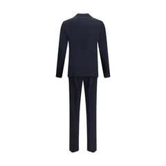 Dsquared² Black Fleece Wool Two-Piece Suit