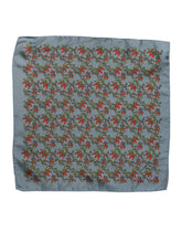 Dolce & Gabbana Gray Chilis Silk Square Men Foulard Scarf