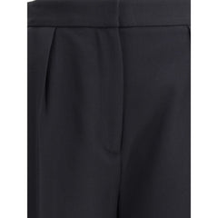 Balmain Black Wool Dress Pants