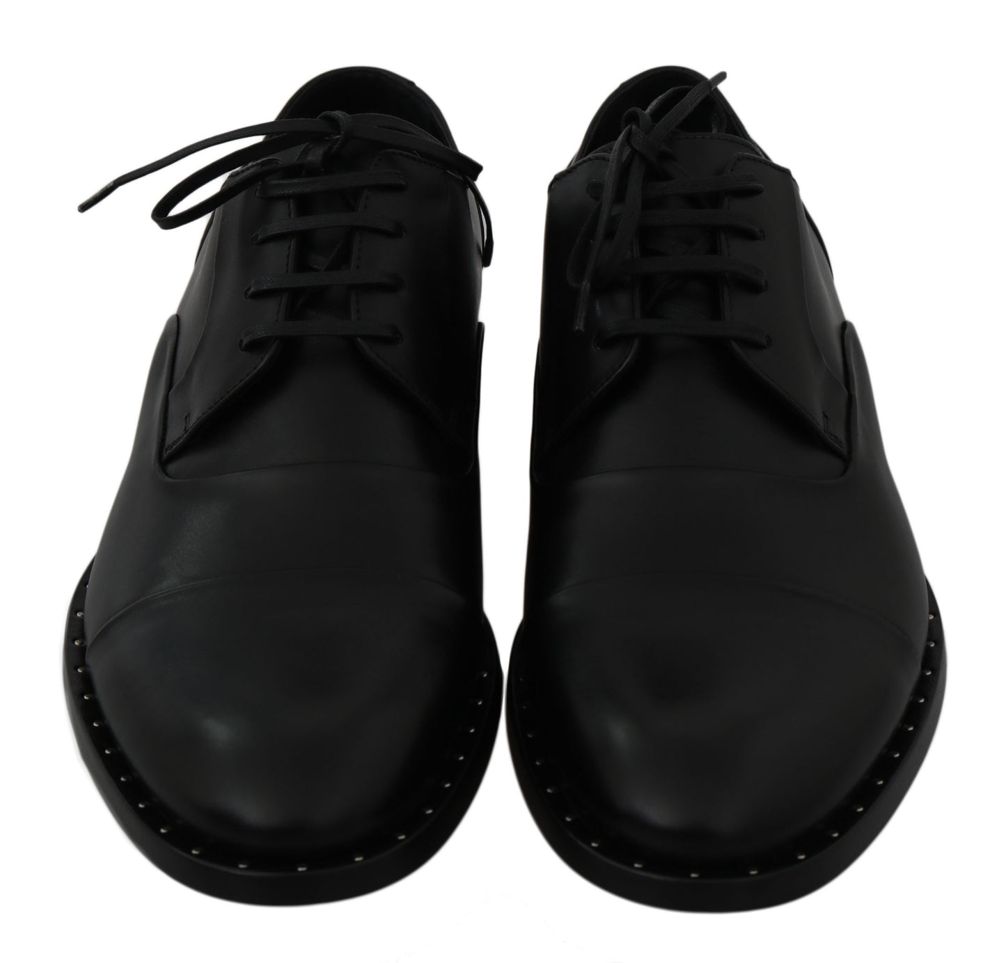 Dolce & Gabbana svarte Derby-sko i skinn