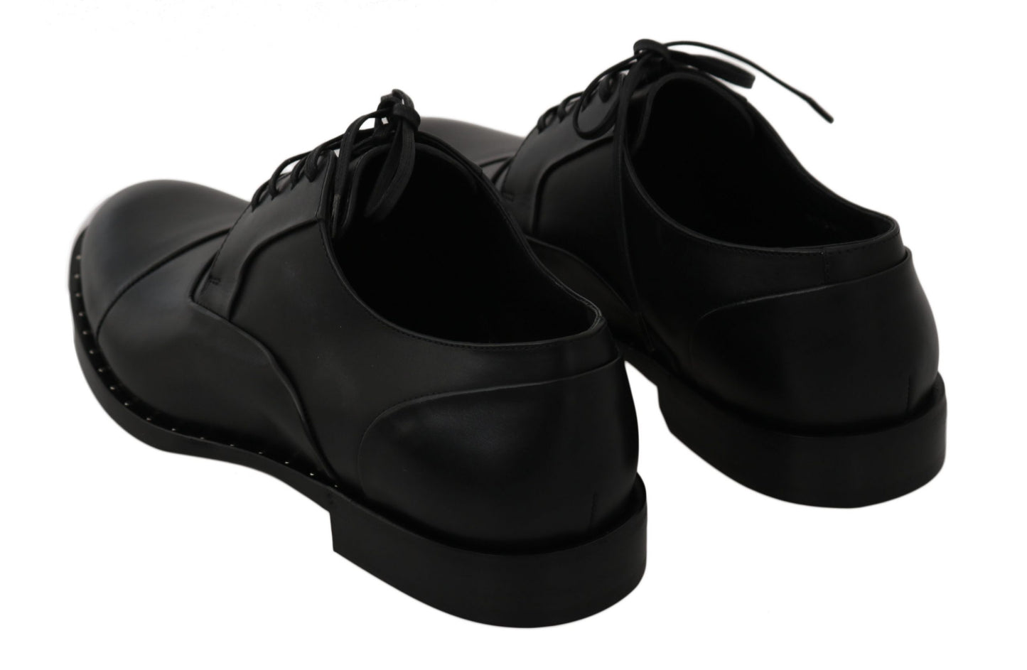 Dolce & Gabbana svarte Derby-sko i skinn