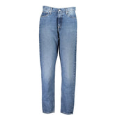 Calvin Klein Blue Cotton Women Jean