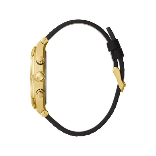 Guess svart läderklocka