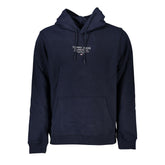 Tommy Hilfiger Blue Cotton Men Sweater with Hood