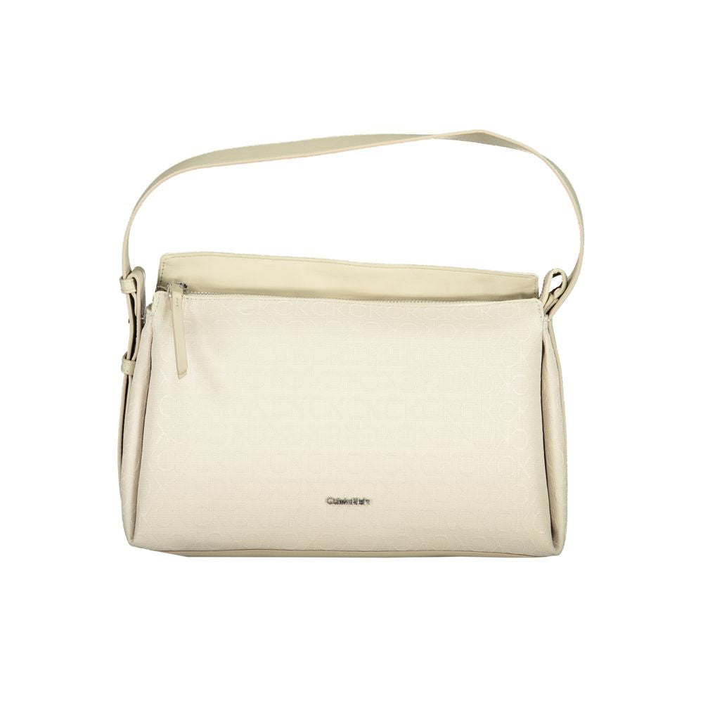 Beige polyesterveske