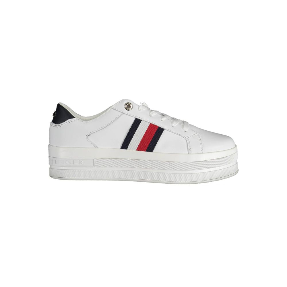 Vit polyestersneaker