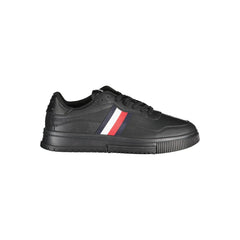 Tommy Hilfiger Black Leather Men's Sneaker