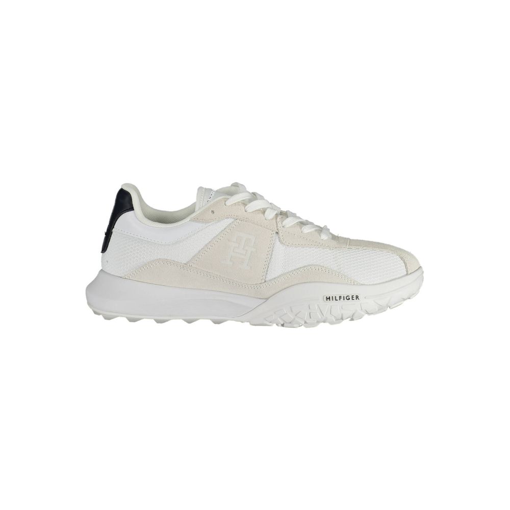 Tommy Hilfiger hvite polyestersneaker