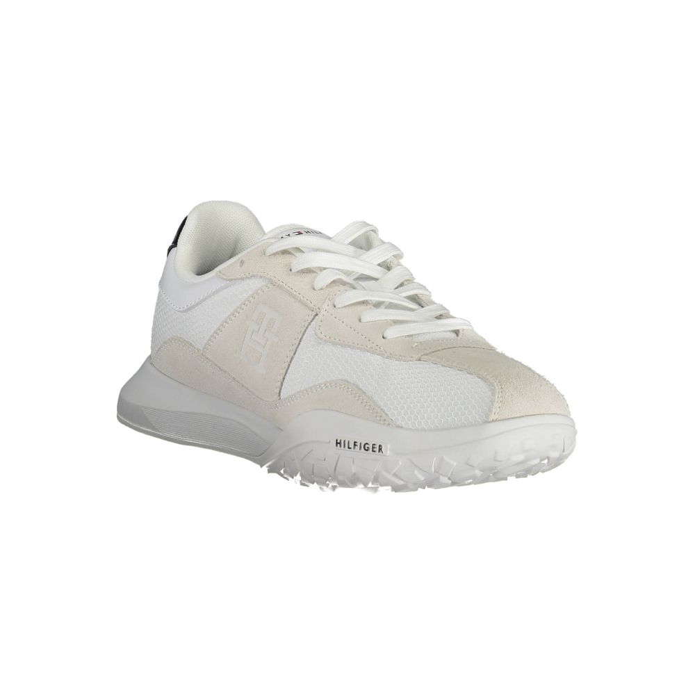 Tommy Hilfiger hvite polyestersneaker