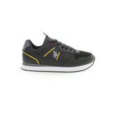 U.S. POLO ASSN. Black Polyurethane Men Sneaker