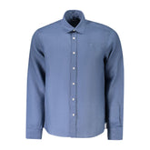 North Sails Blu Lino Men Shirt