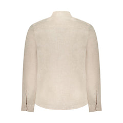 North Sails Beige Linen Men Shirt