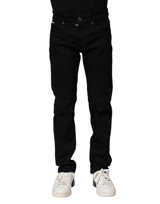 Dolce & Gabbana svarta bomulls skinny denimjeans