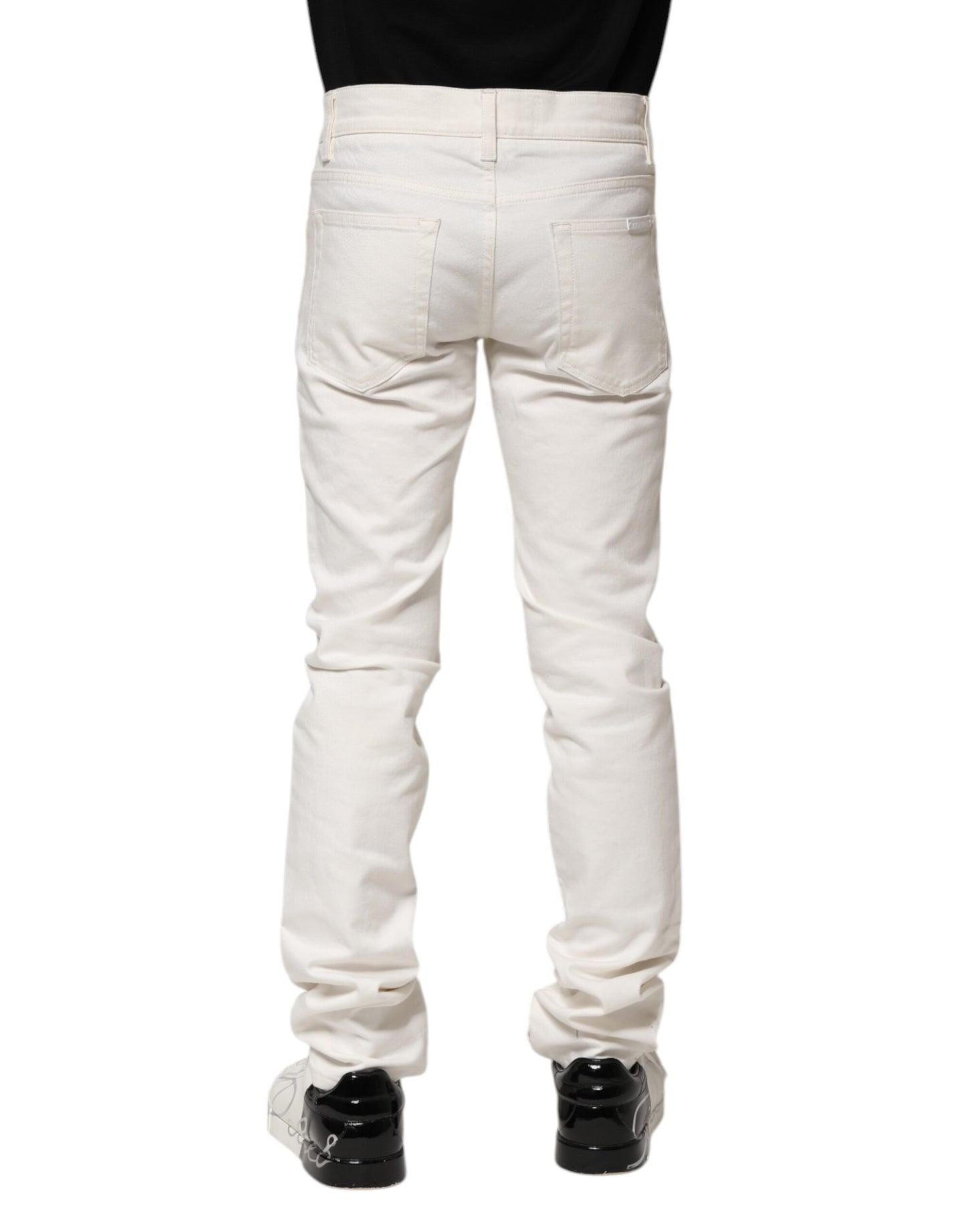 Dolce & Gabbana Vita Bomulls Skinny Herrjeans
