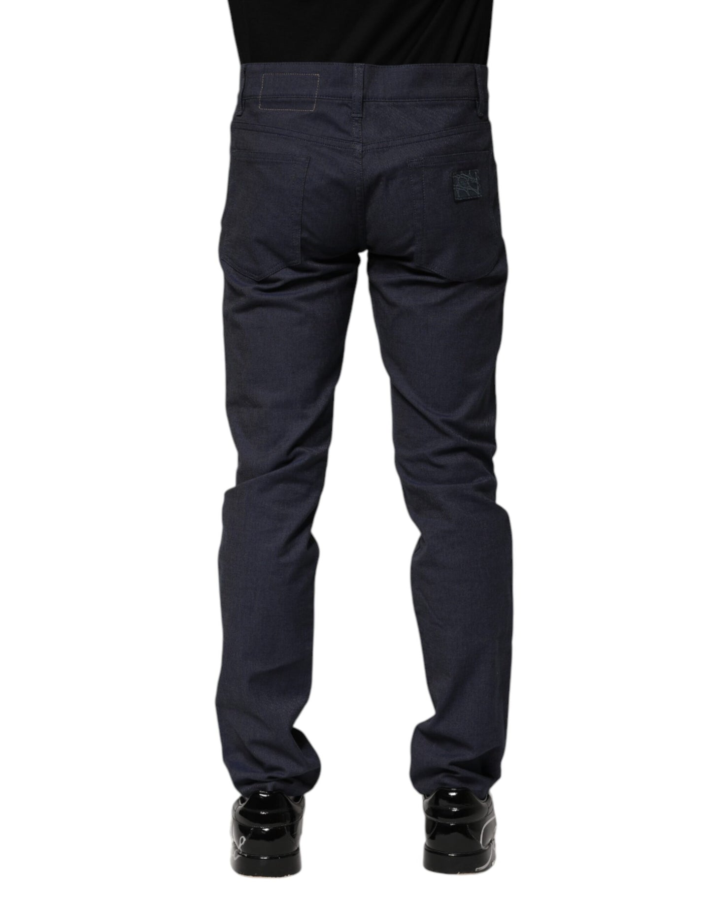 Dolce & Gabbana mörkblå bomulls skinny denimjeans