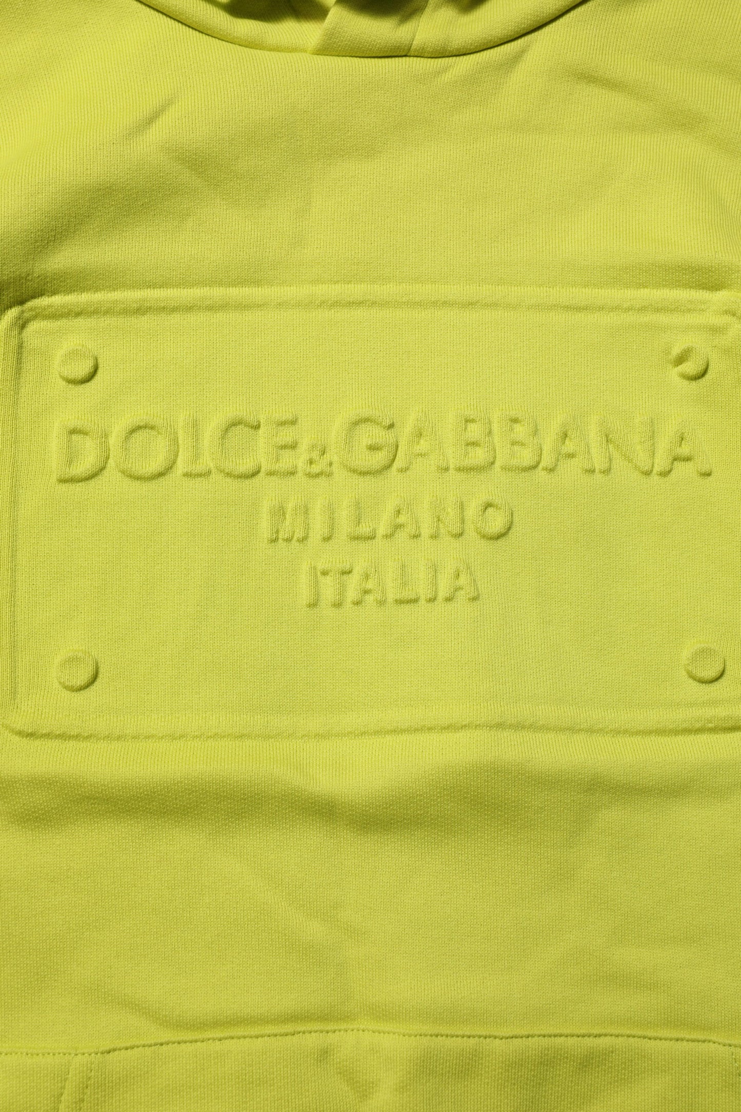 Dolce & Gabbana Grön Bomulls Hoodie Logotyptröja