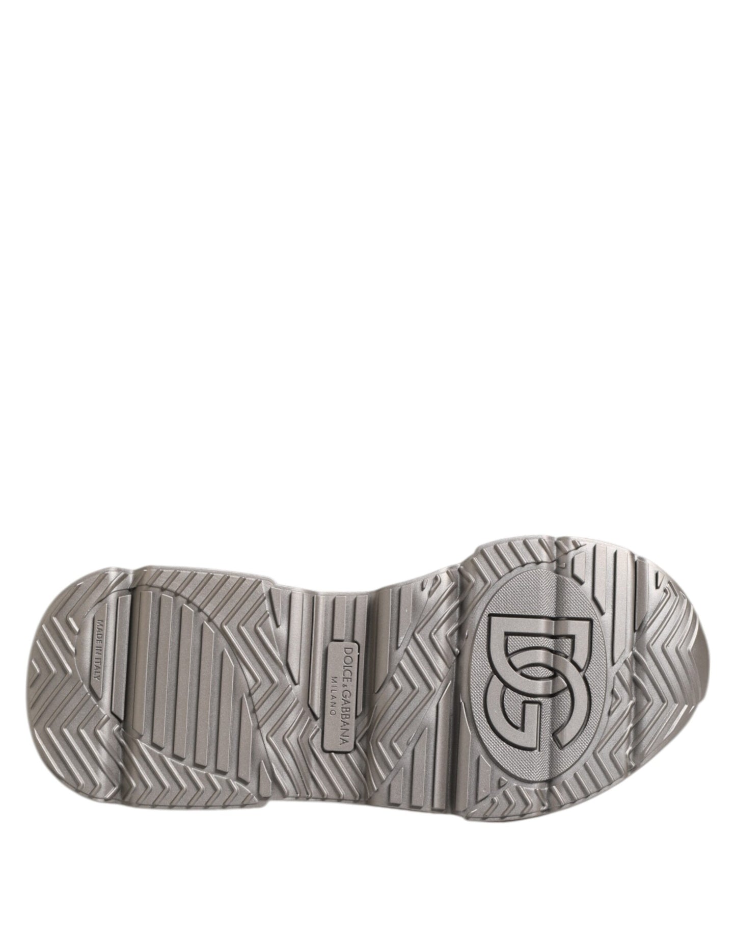 Dolce & Gabbana Silver Daymaster Läder Herr Sneakers Skor