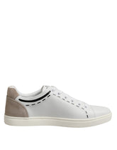 Dolce & Gabbana hvite skinn MILANO lave sneakers
