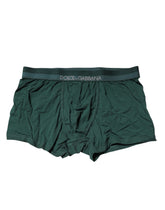 Dolce & Gabbana Green Cotton Regular Men Boxer Brief Underwear